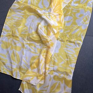Liz Claiborne yellow silk scarf